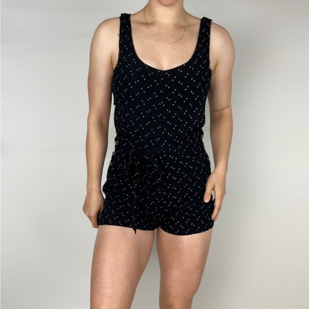 WHIMSY + ROW Open Back Sleeveless Romper Casual Boho Beach
